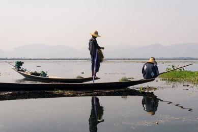 Pictures of Fishermen on Inle Lake Myanmar Burma with TCS World Travel Uncharted Myanmar trip by mcmessner Mary Catherine Messner